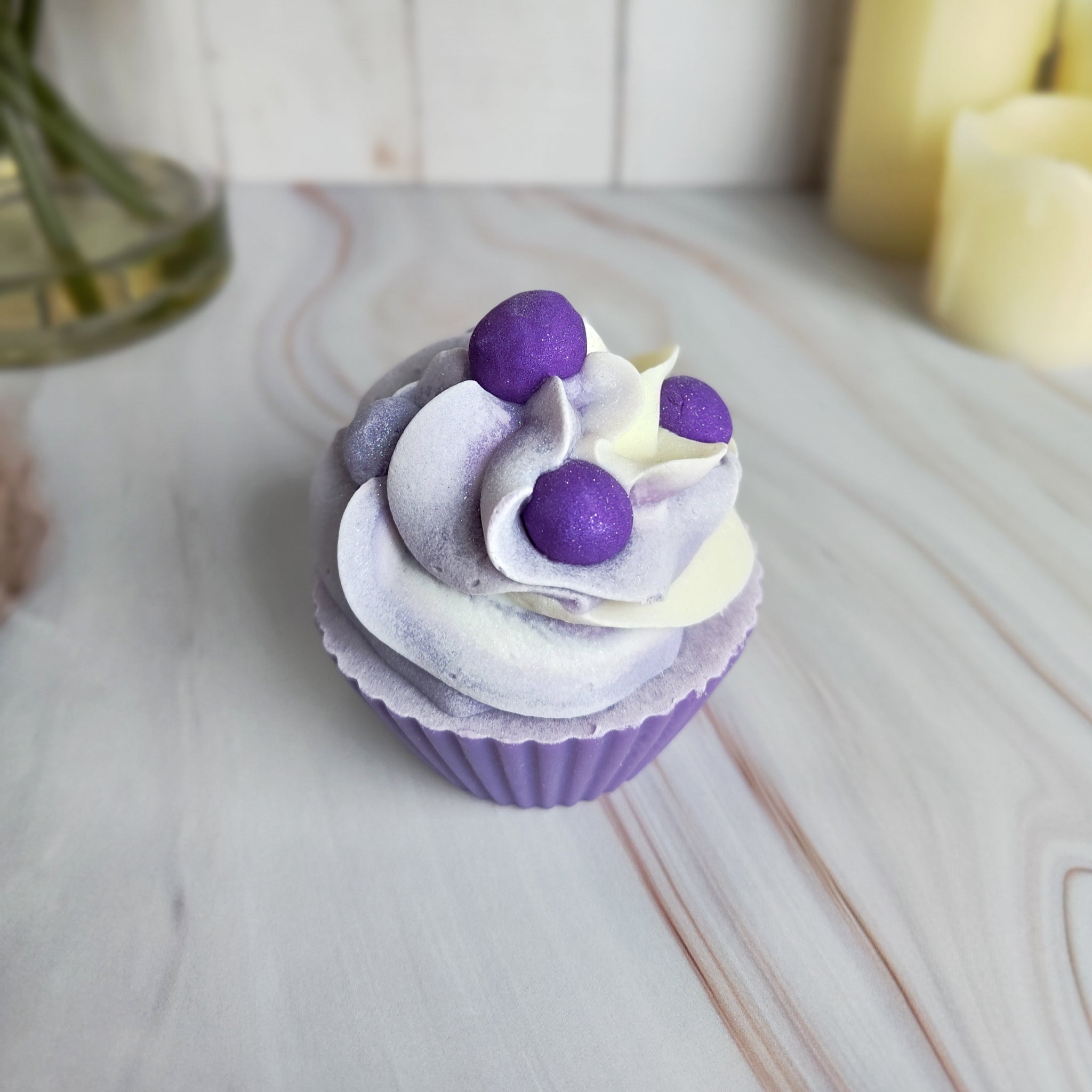 Blackberry Sage Soap Cupcake