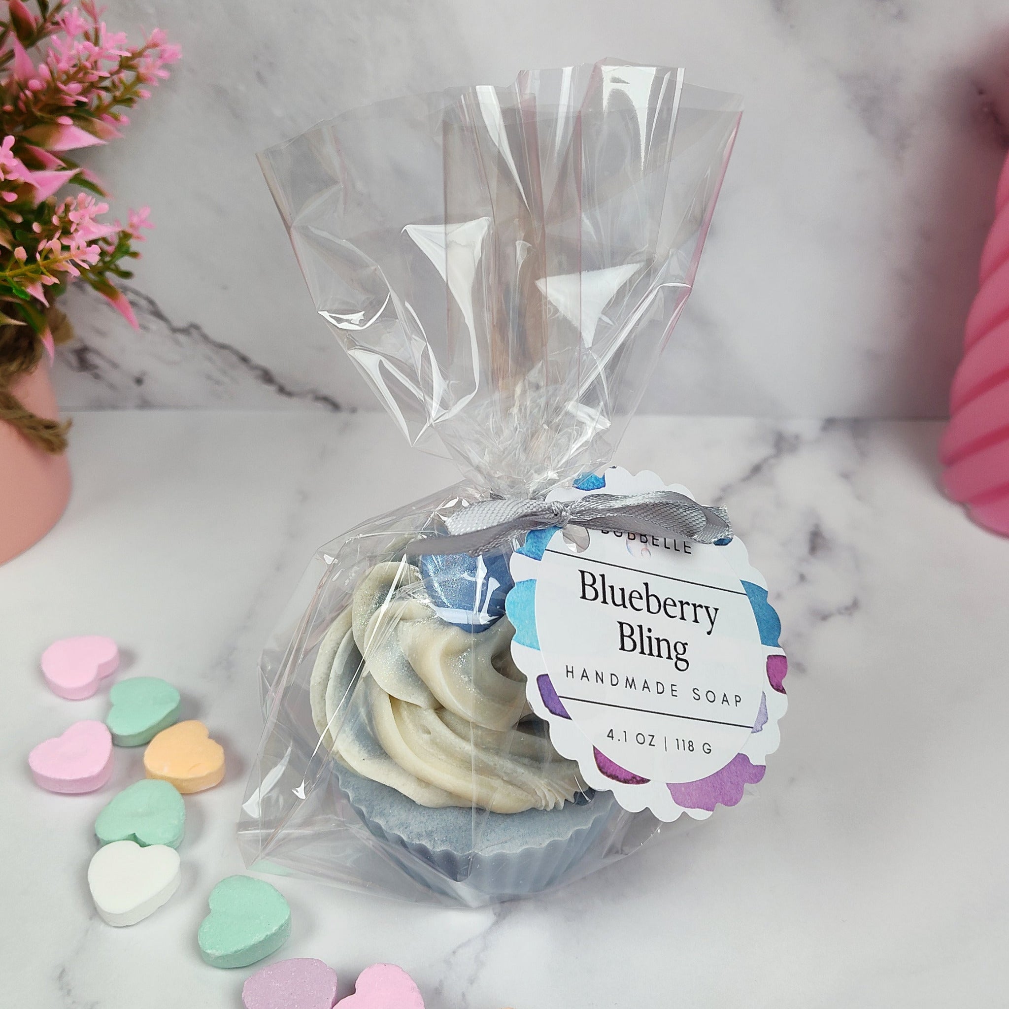 Blueberry Bling Soap Cupcake