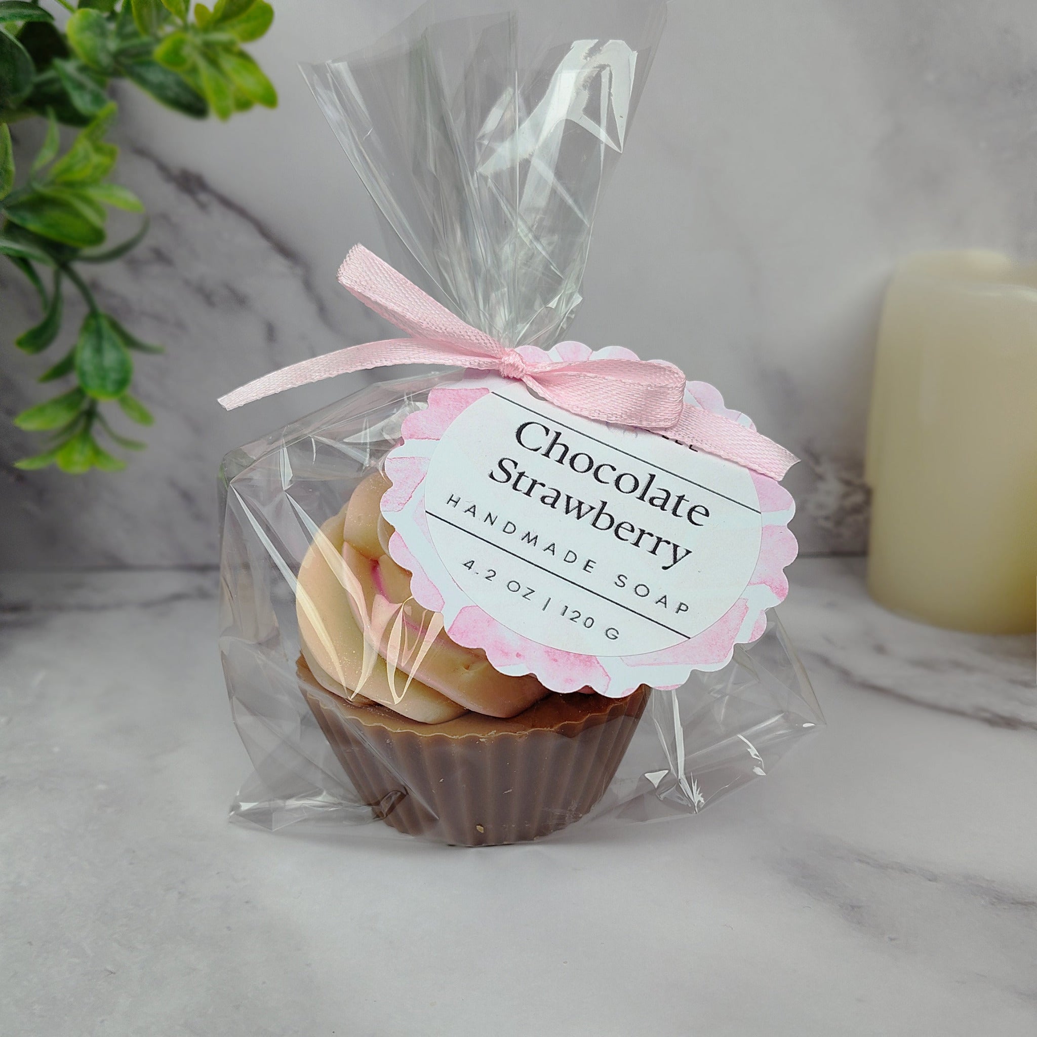 Chocolate Strawberry Soap Cupcake